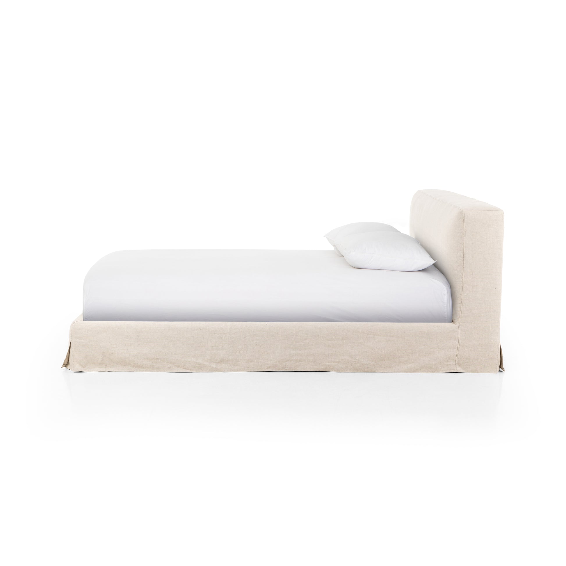natural Carrie Slipcover Bed