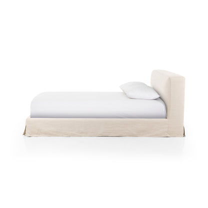 natural Carrie Slipcover Bed