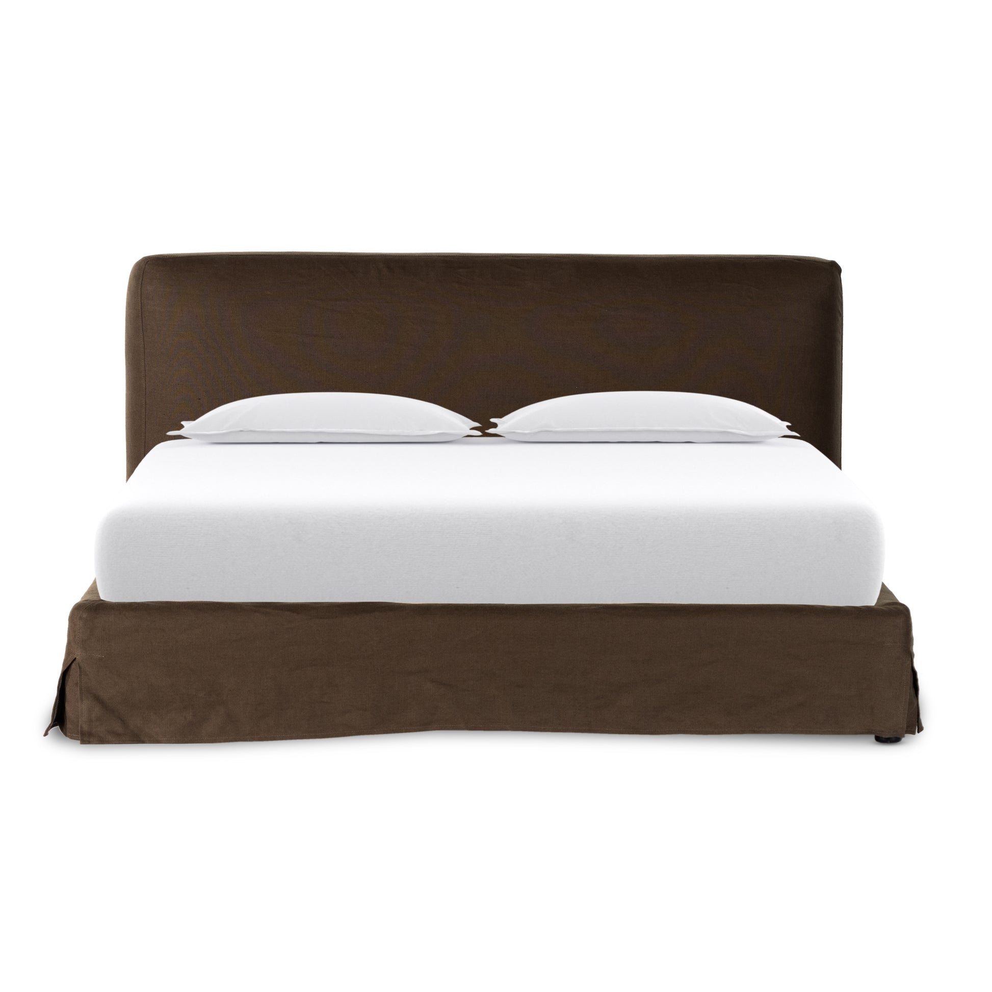 Coffee Carrie Slipcover Bed