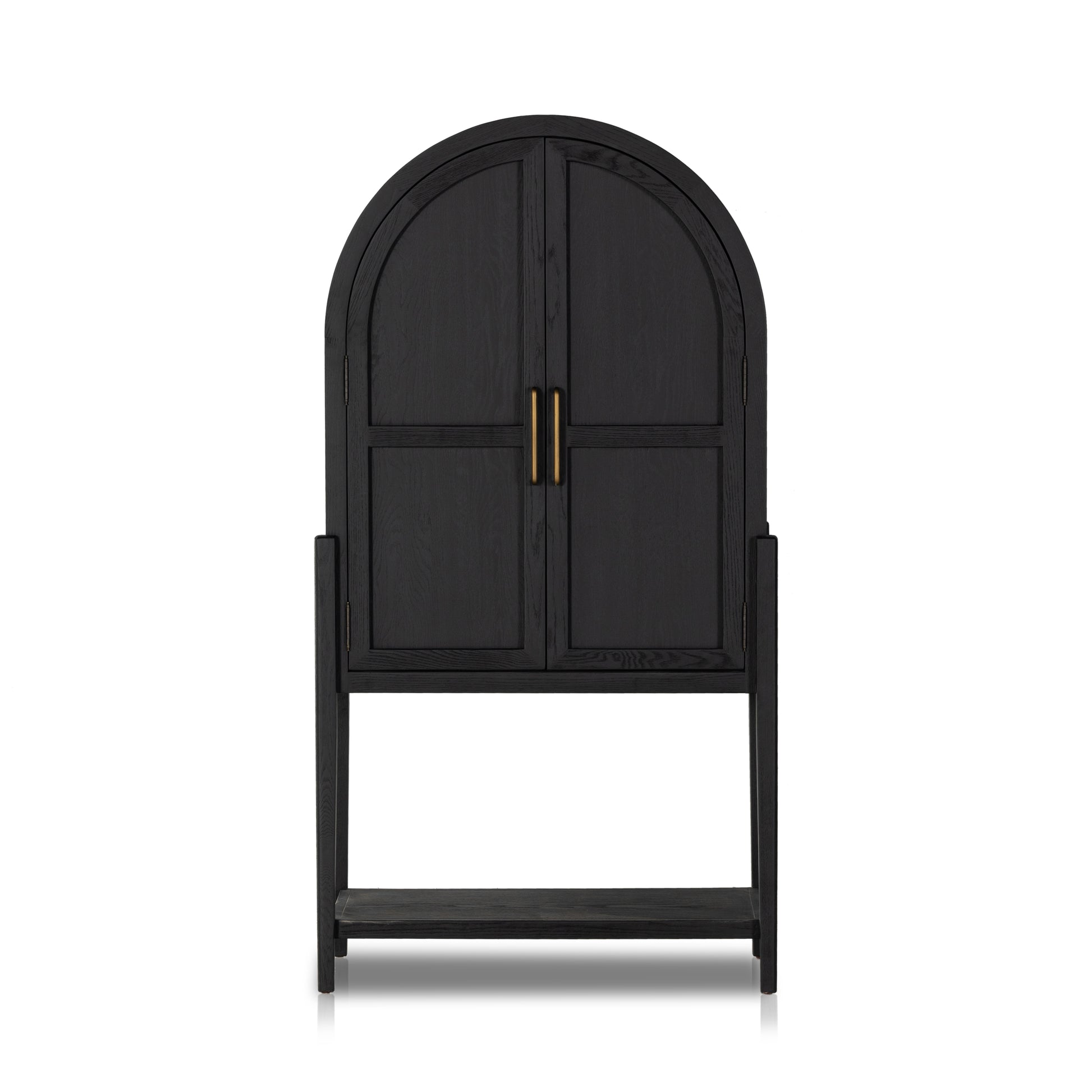 Matte Black Carraway Bar Cabinet