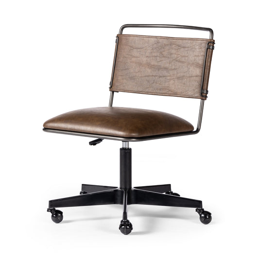 distressed brown Jackson Desk Chair
