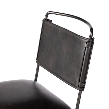 distressed black Jackson Desk Chair