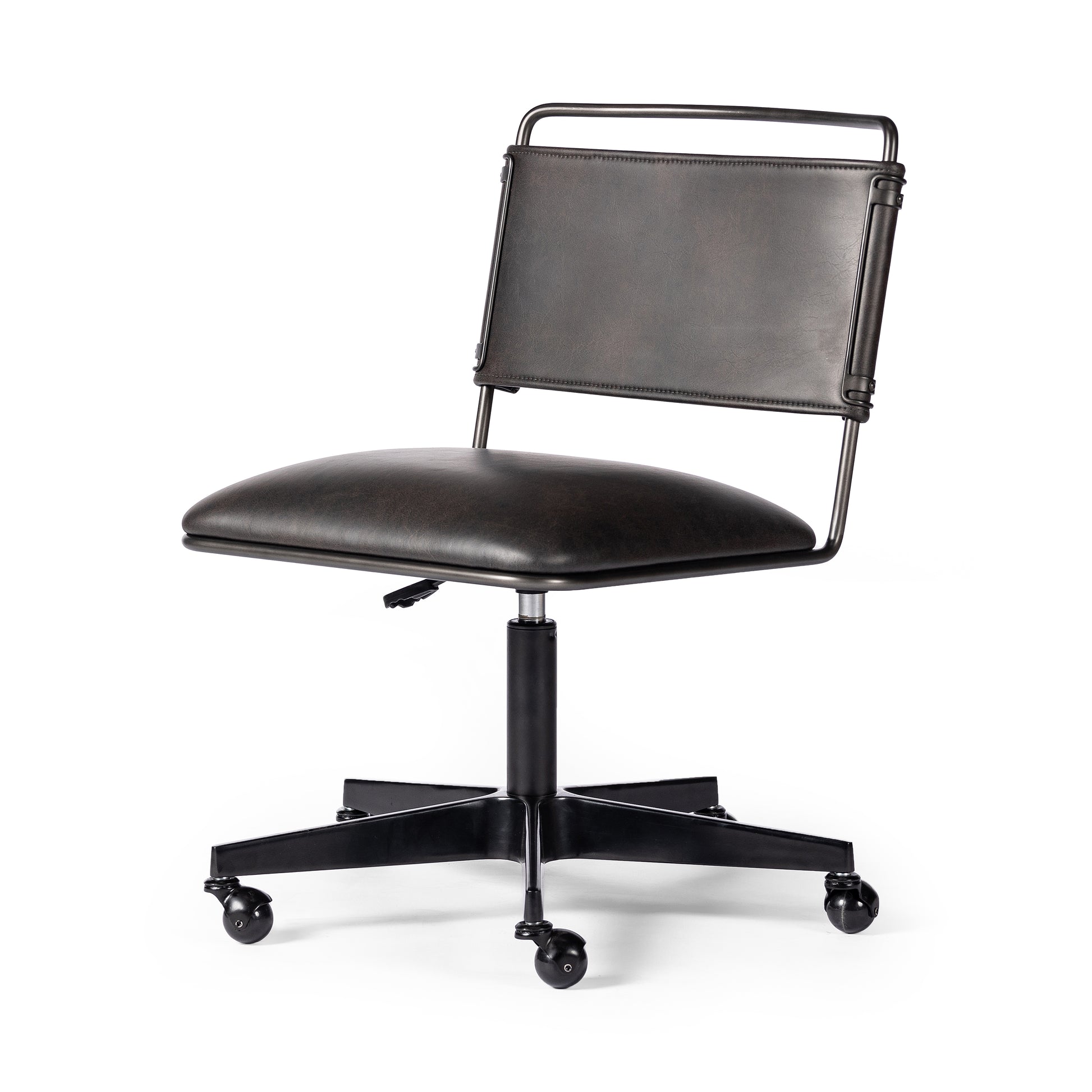 distressed black Jackson Desk Chair