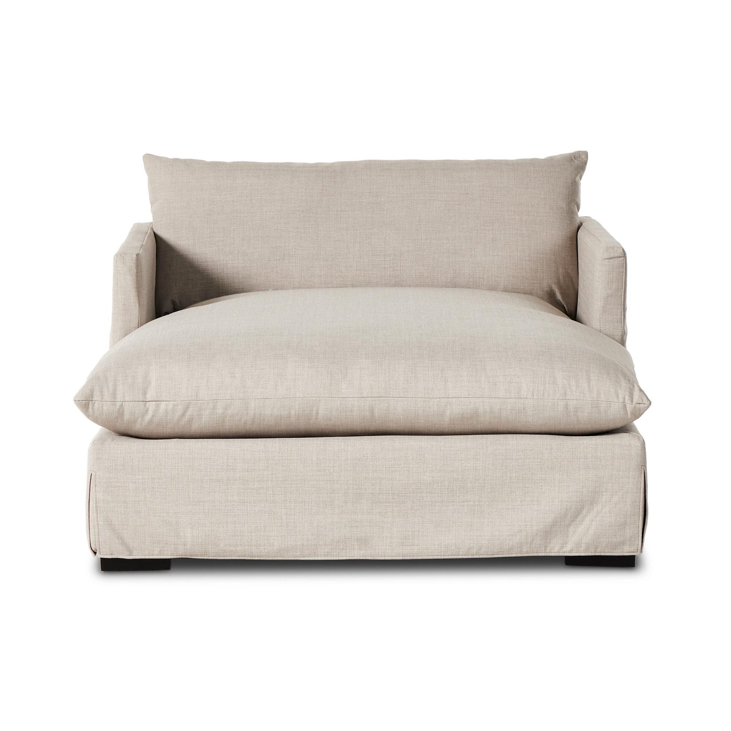 Rowan Chaise in bennett moon front view