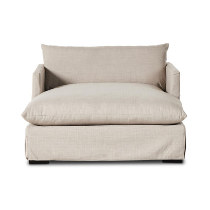 Rowan Chaise in bennett moon front view