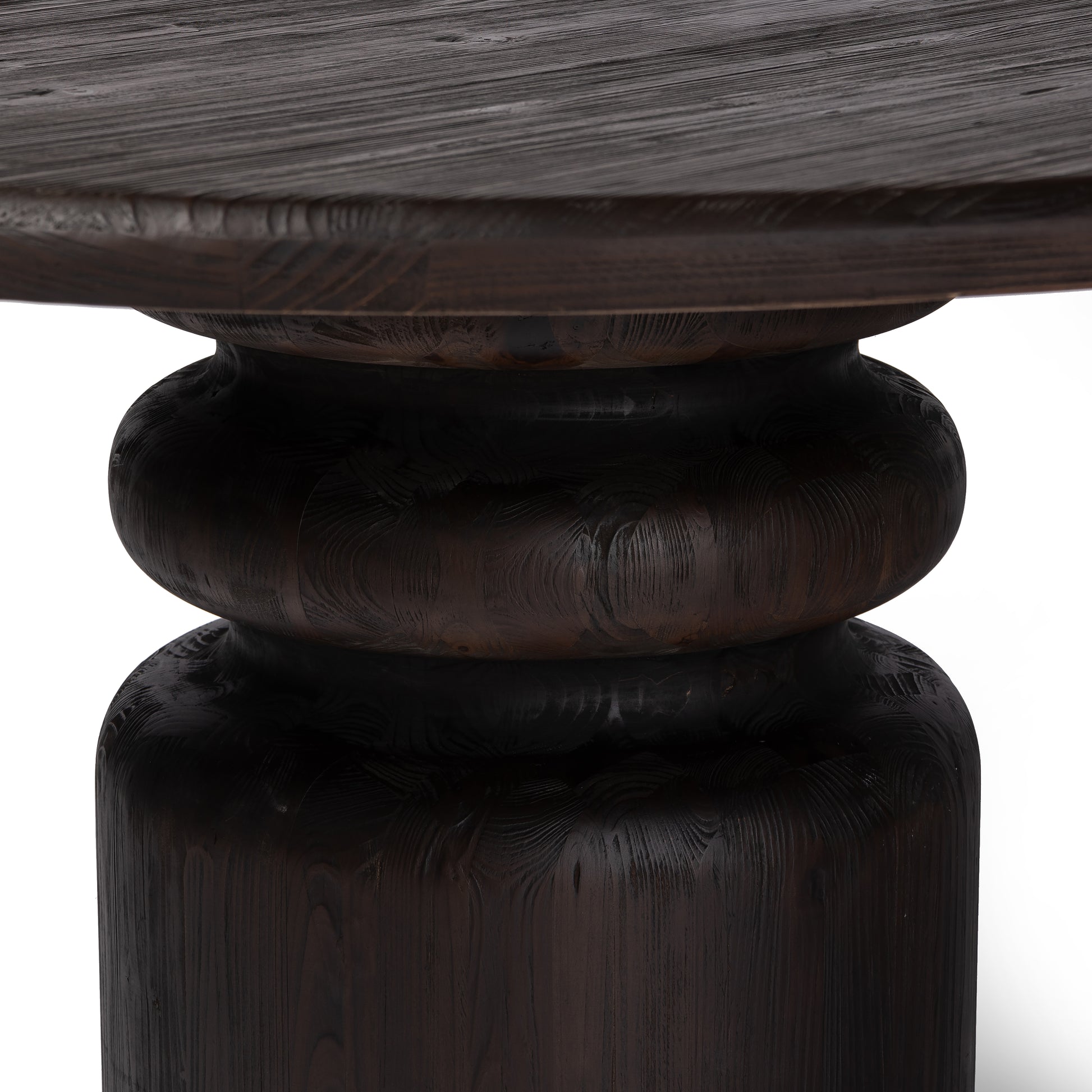 Viera Dining Table leg up close