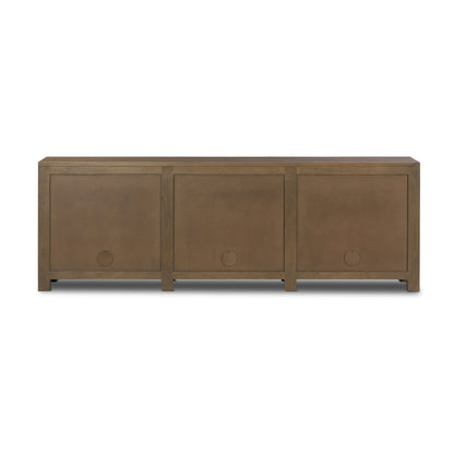 Maya Large Sideboard in Taupe Mango back view