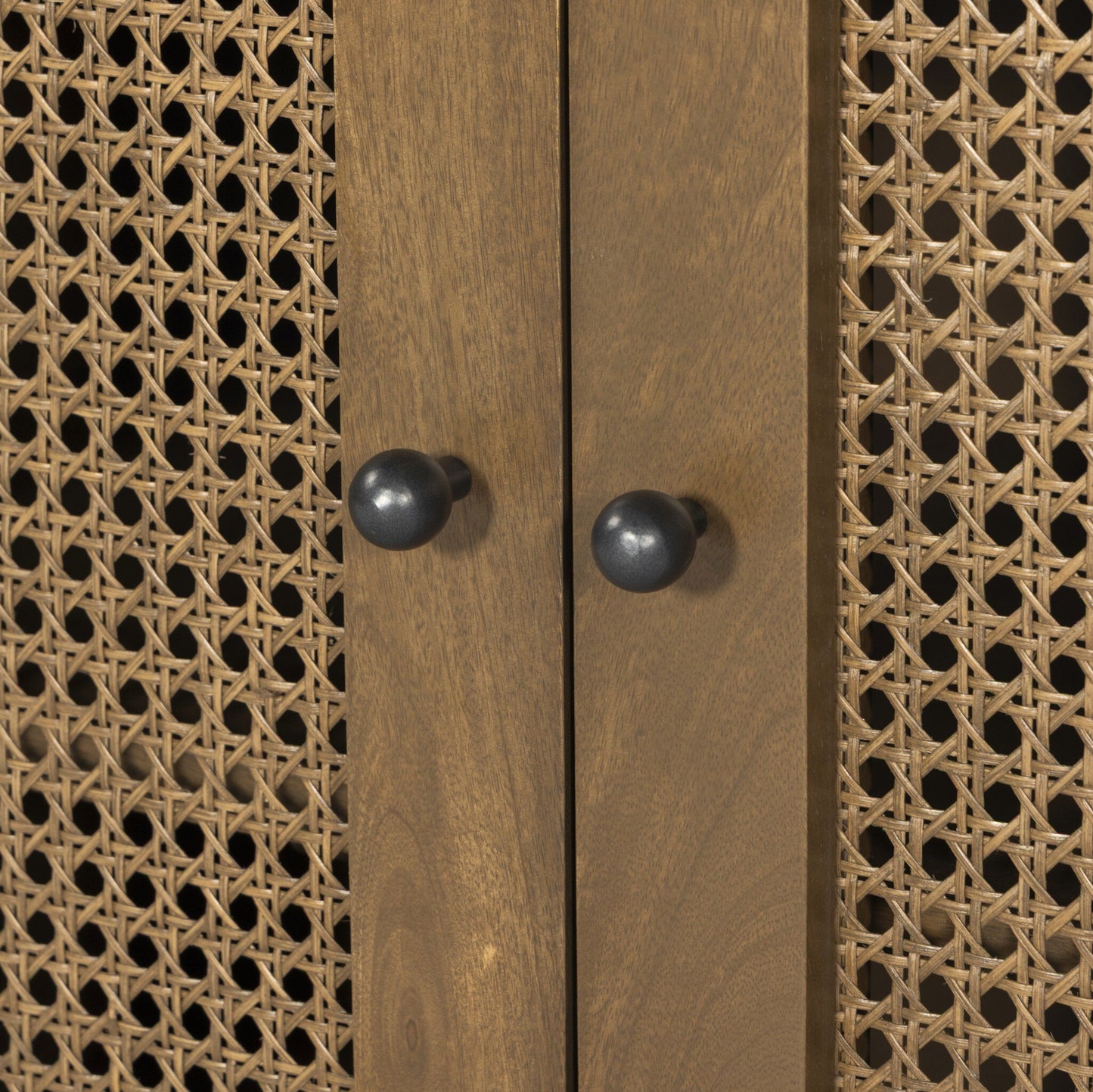 Taupe Mango close up view of doorknobs
