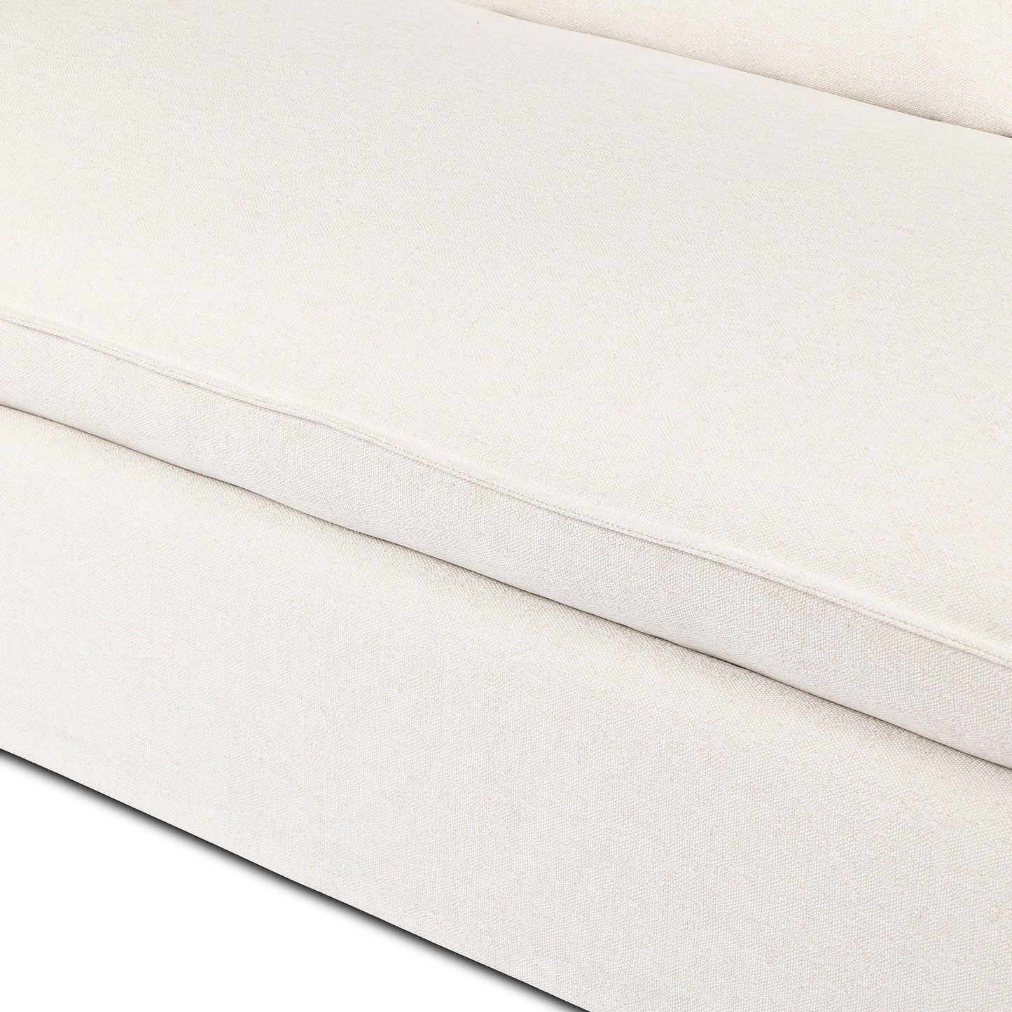 Alessi Linen close up view of sofa seating