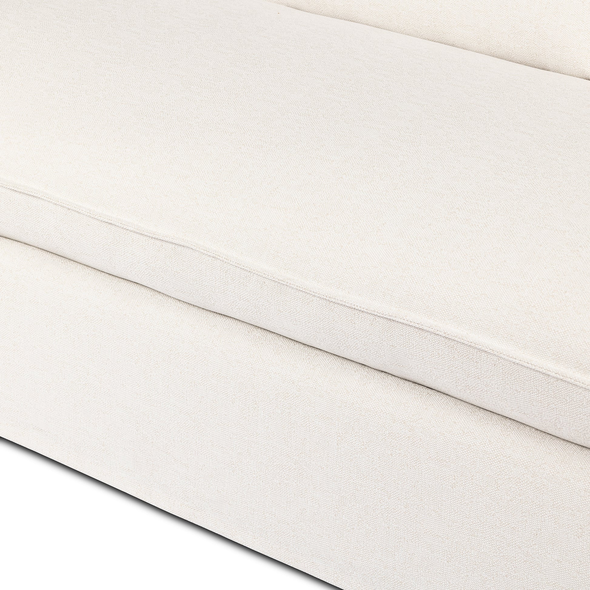 Alessi Linen close up view of sofa seating