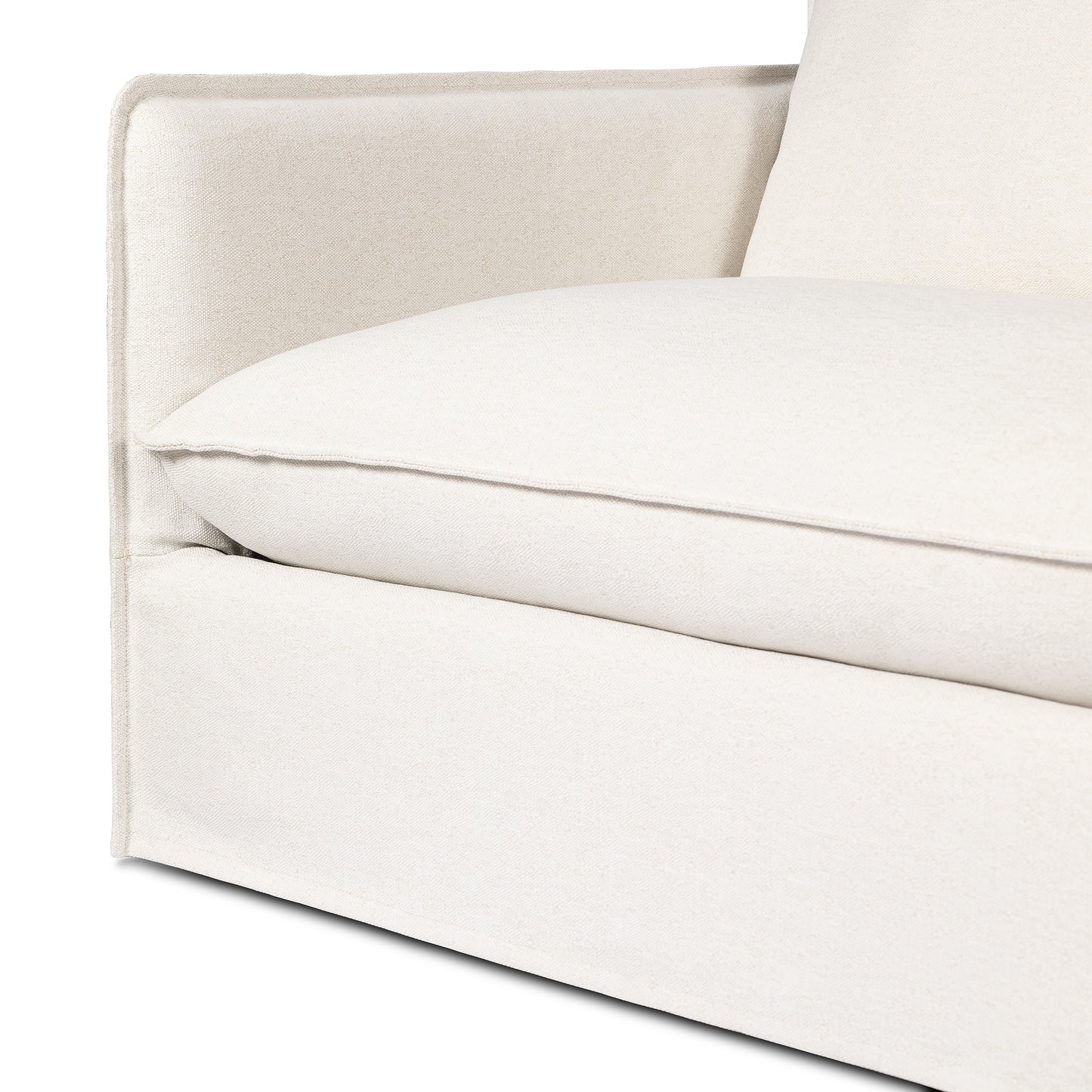 Alessi Linen close view of sofa seating