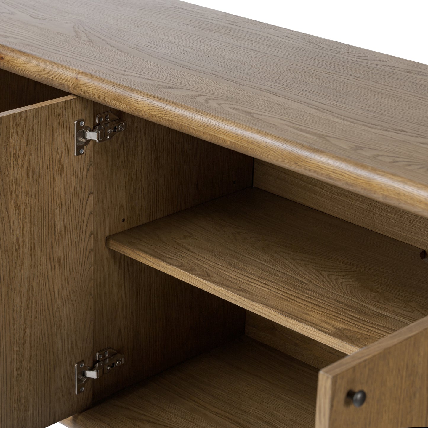 Elodie Sideboard close up view inside with shelf