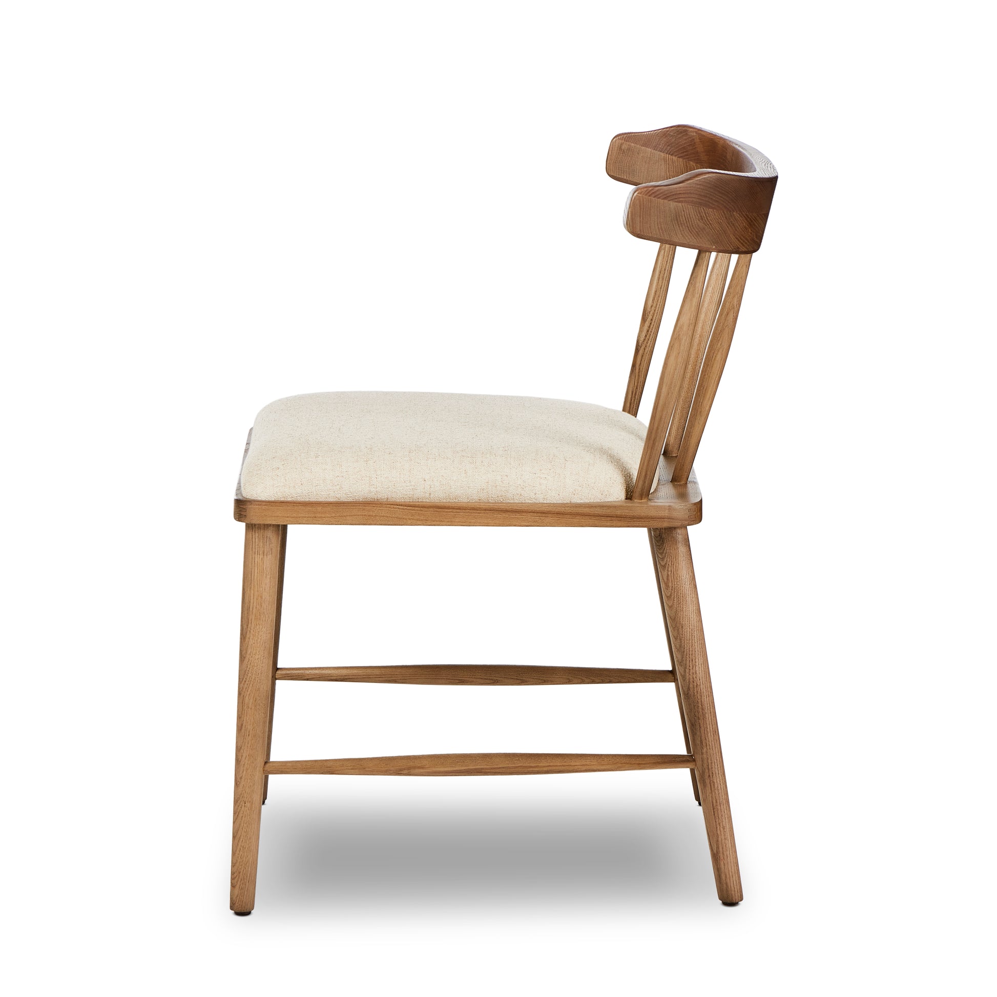 Natural Foster Dining Chair side view