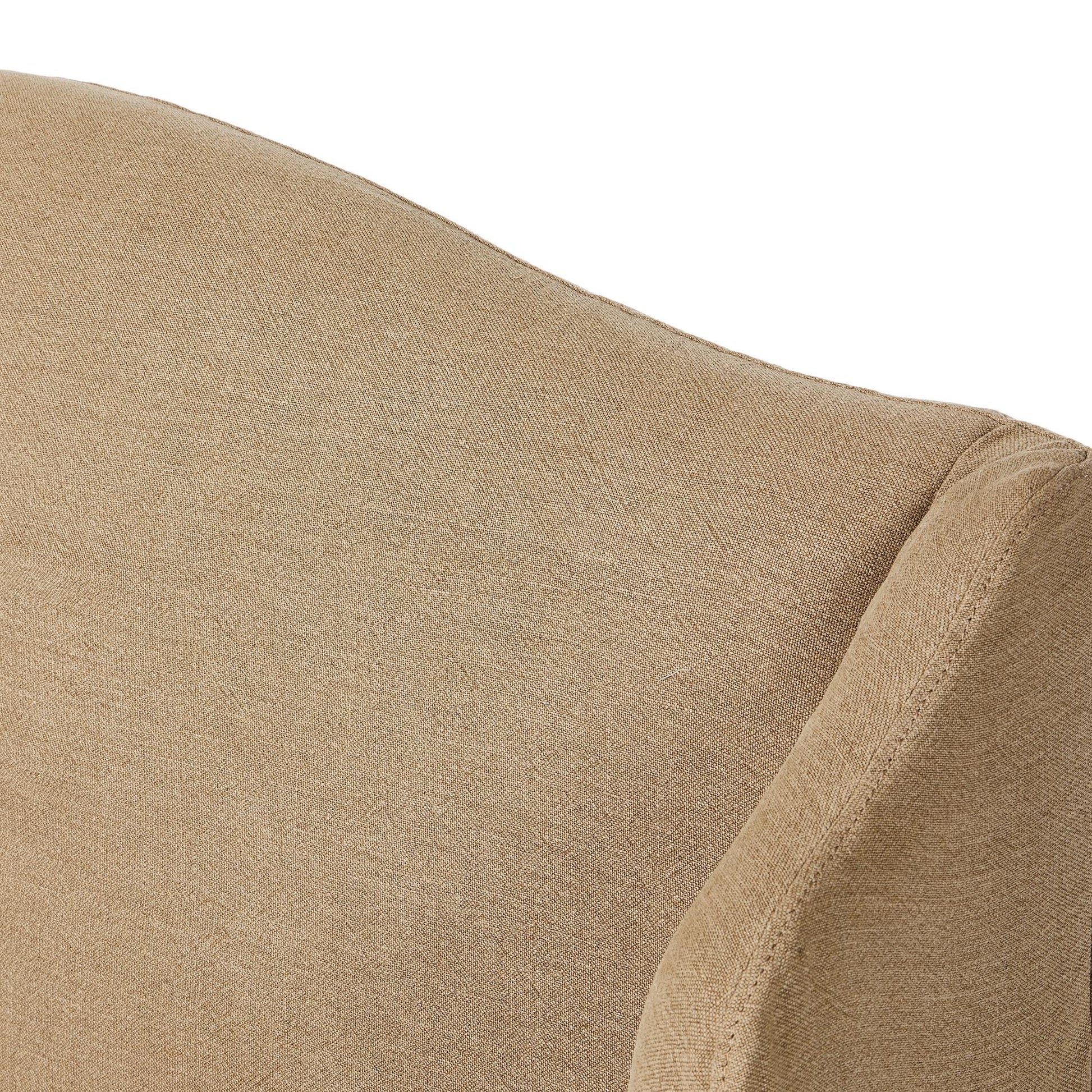Blythe Slipcover Bed broadway canvas close up of headboard
