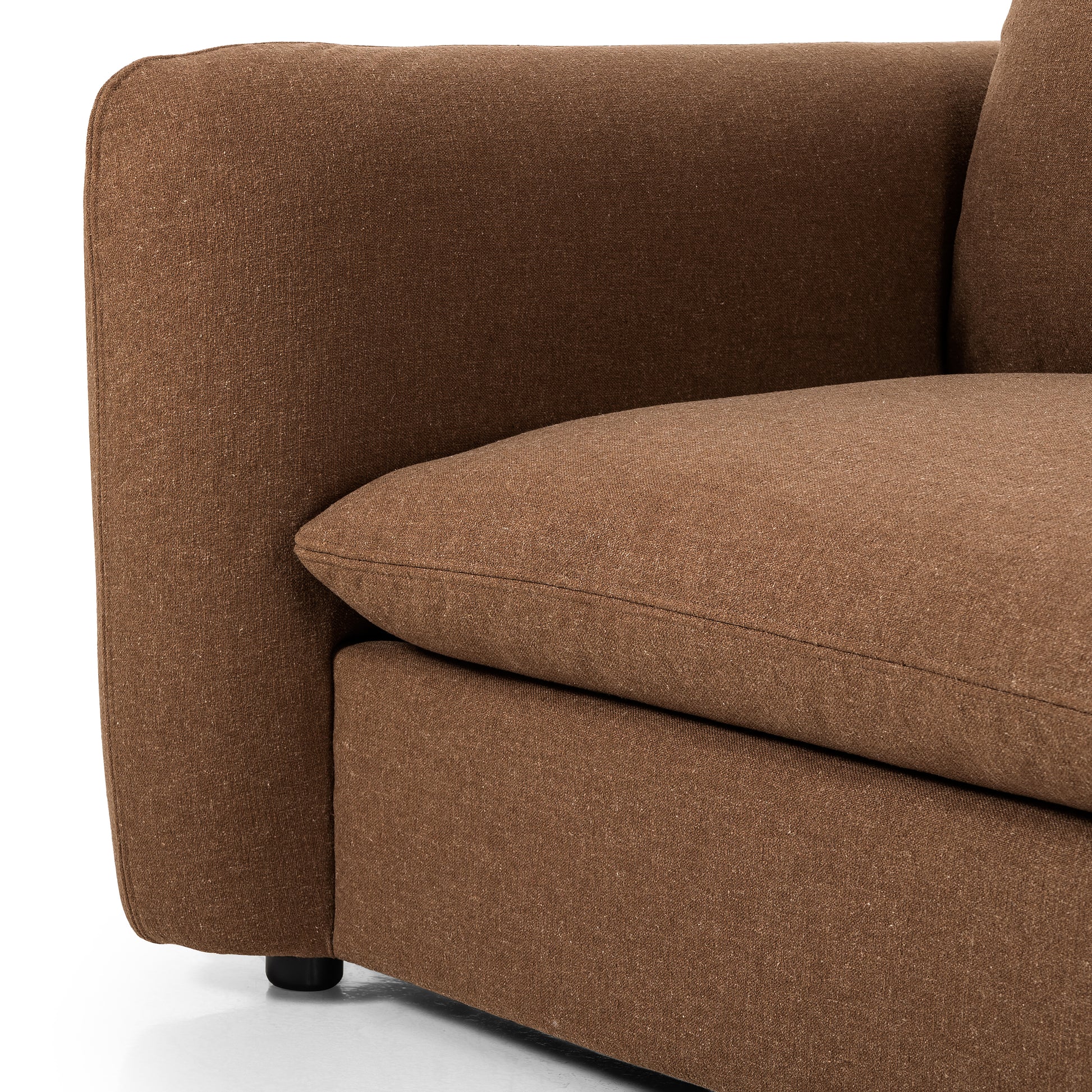 Cafe Laura Sectional Left Arm arm and seat up close
