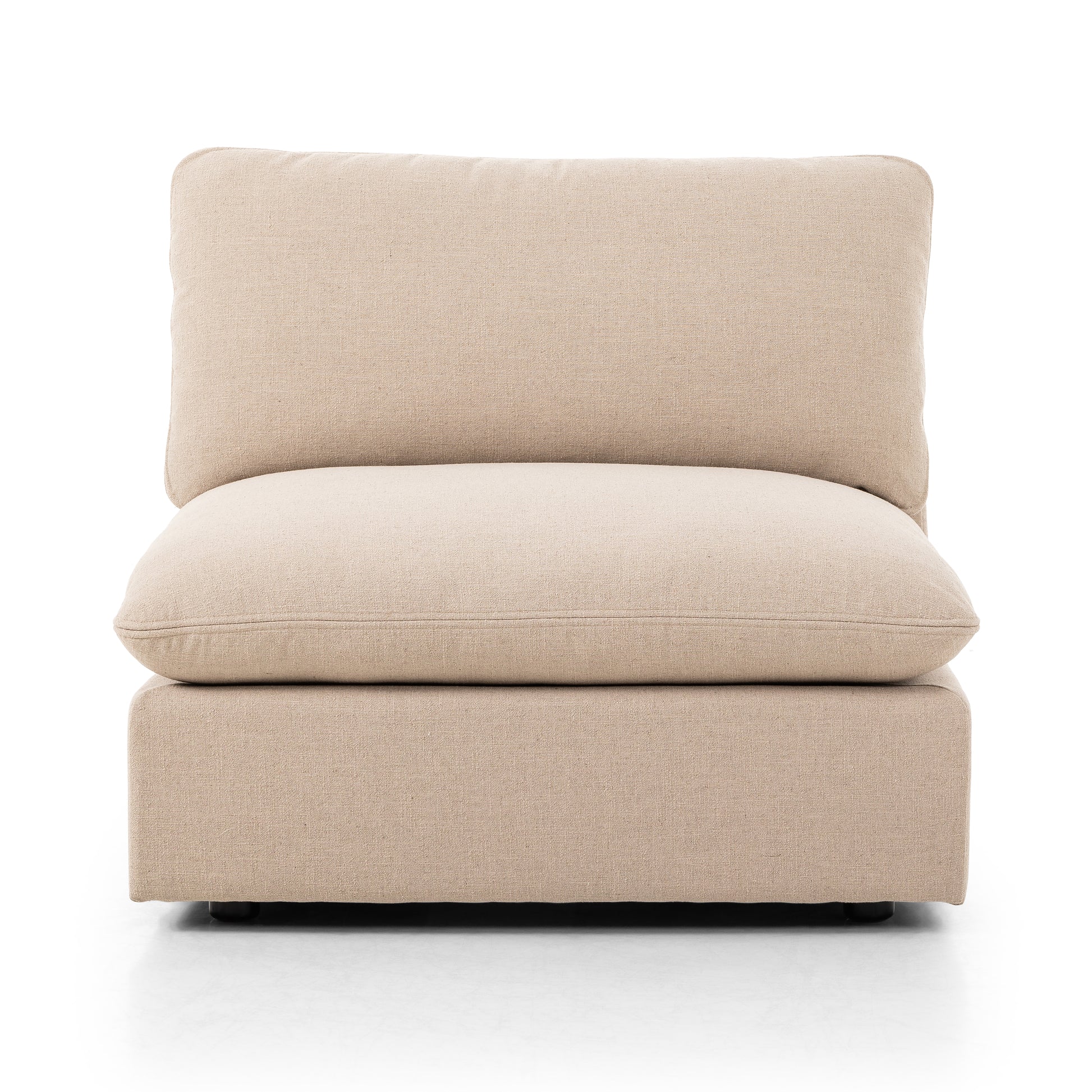 Taupe Armless Laura Sectional
