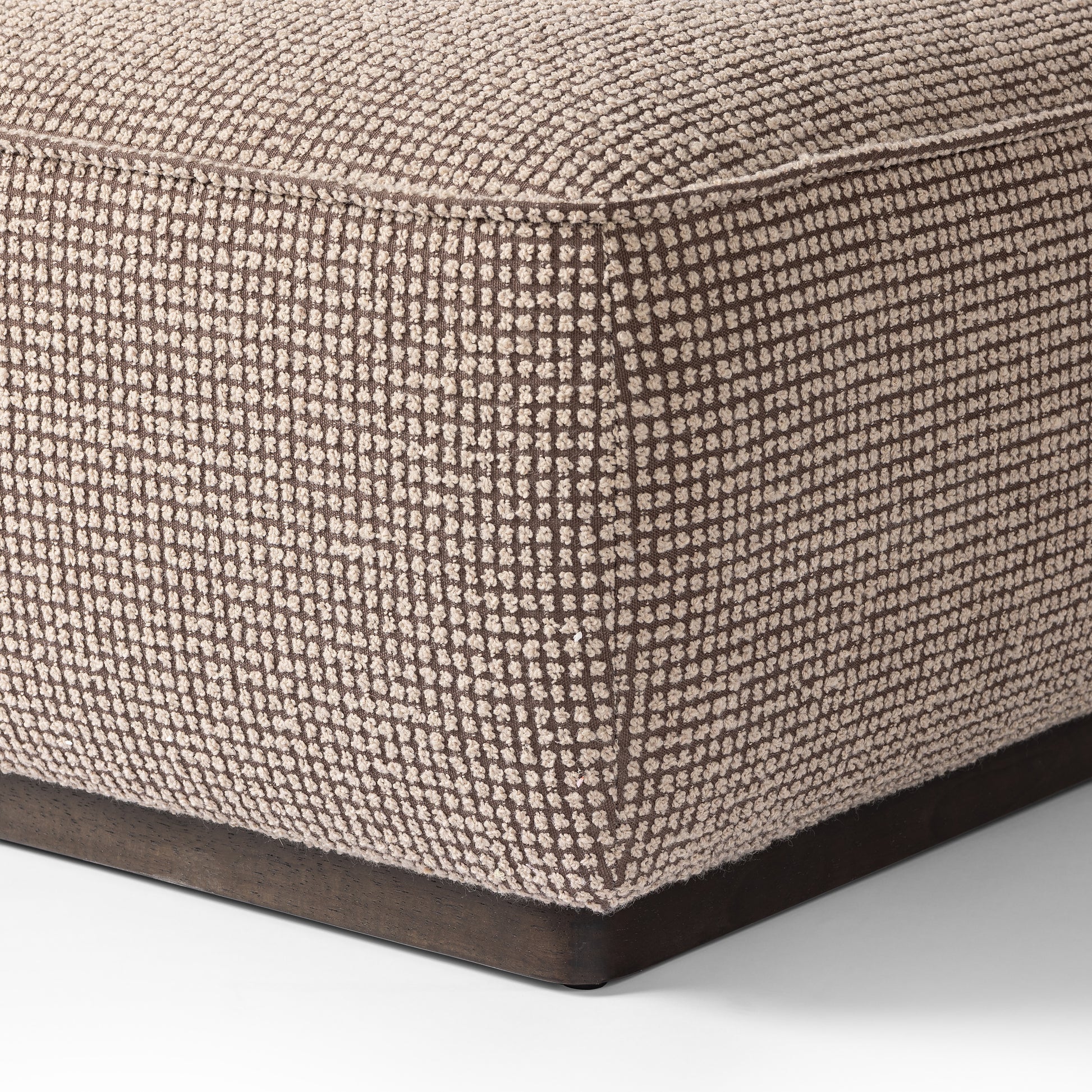 36" Porter Ottoman corner up close