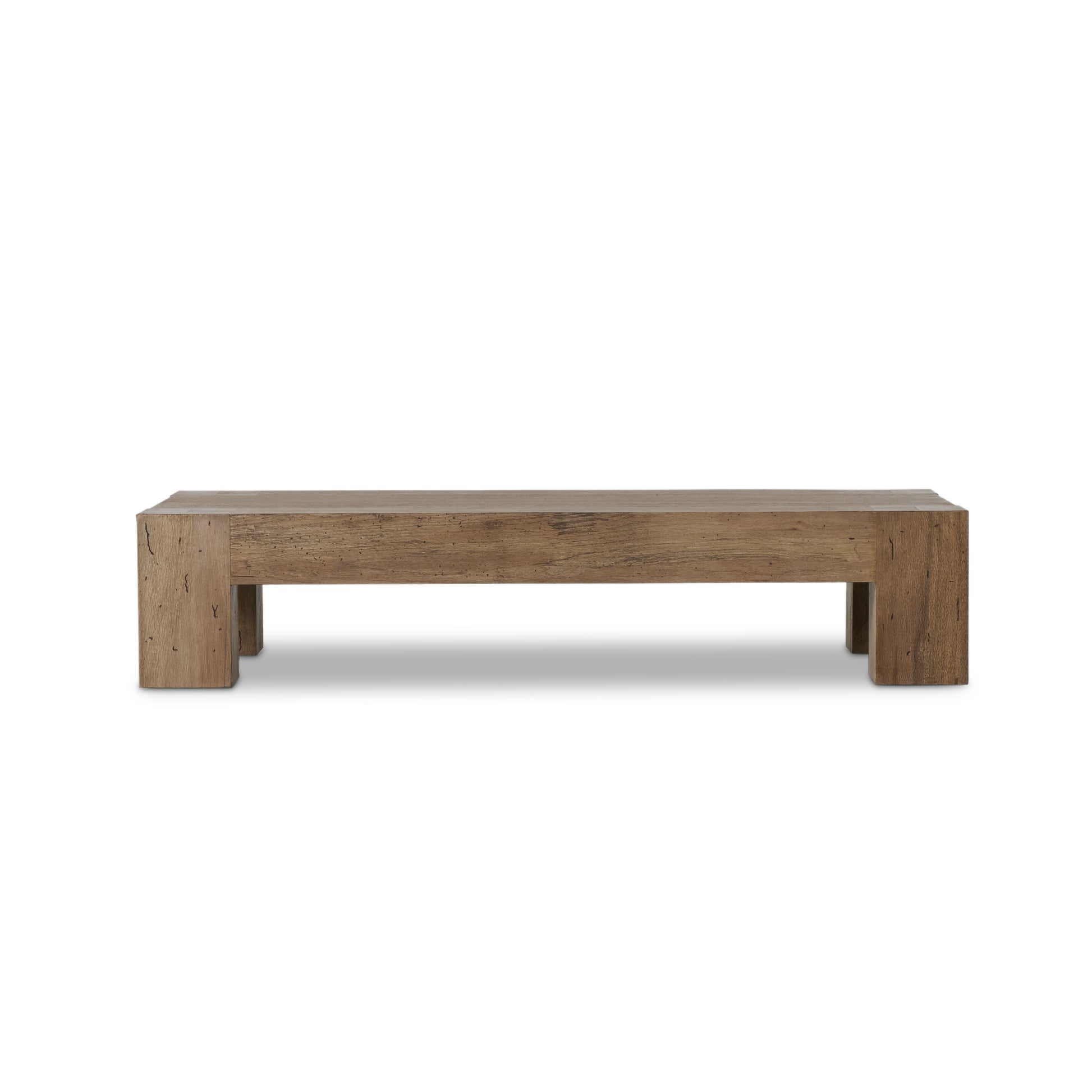 Powell Rectangular Coffee Table in Rustic Oak color