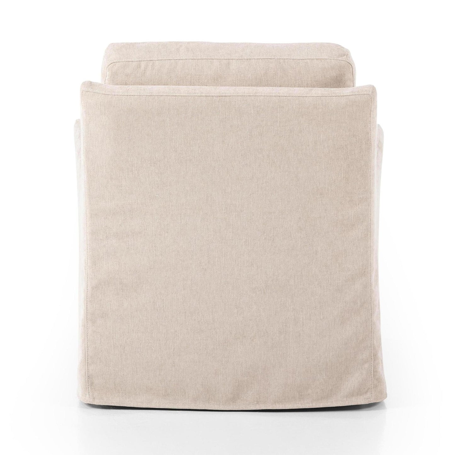 Sabine Slipcover Swivel Chair - shell - back view