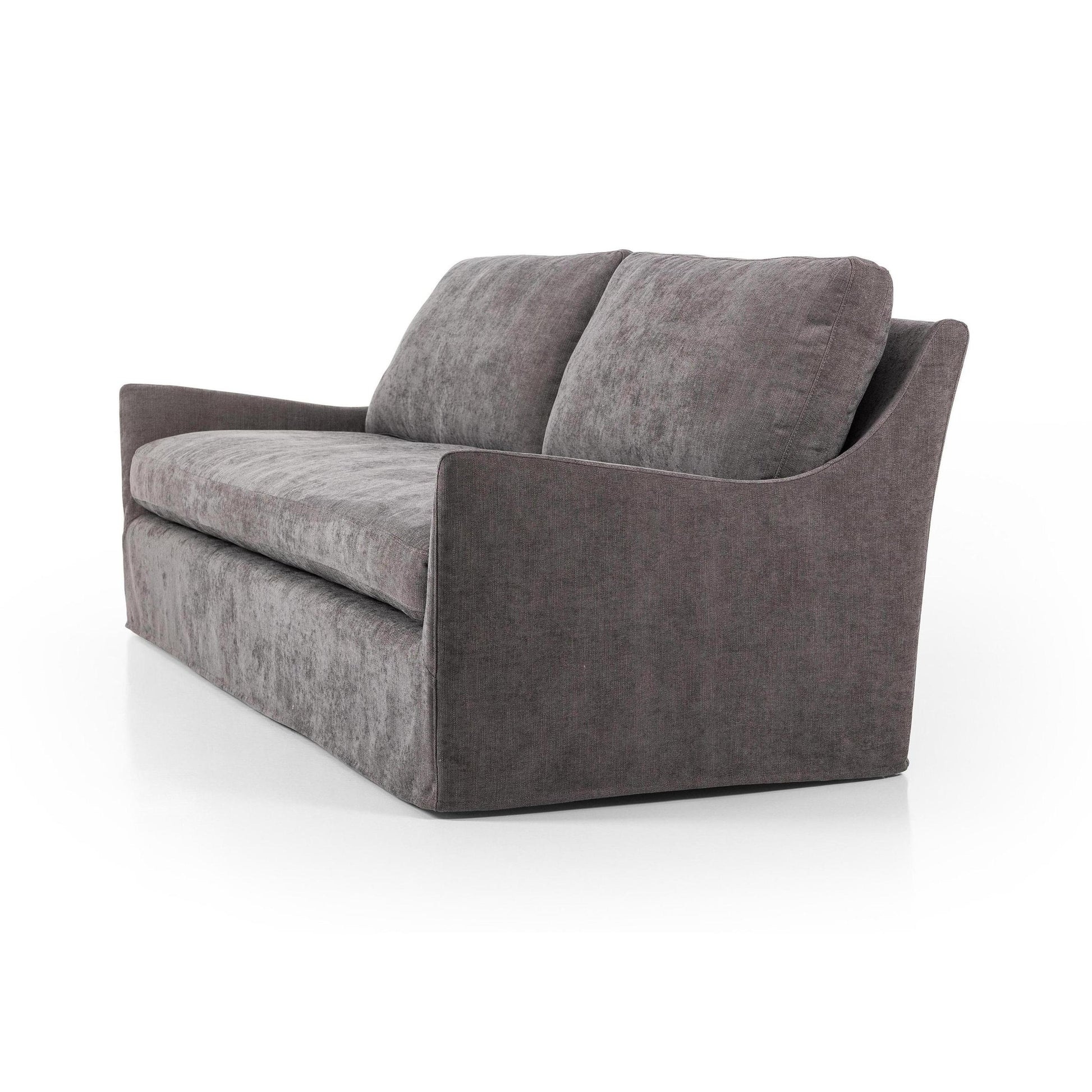 Sabine Slipcover Sofa - smoke - angled