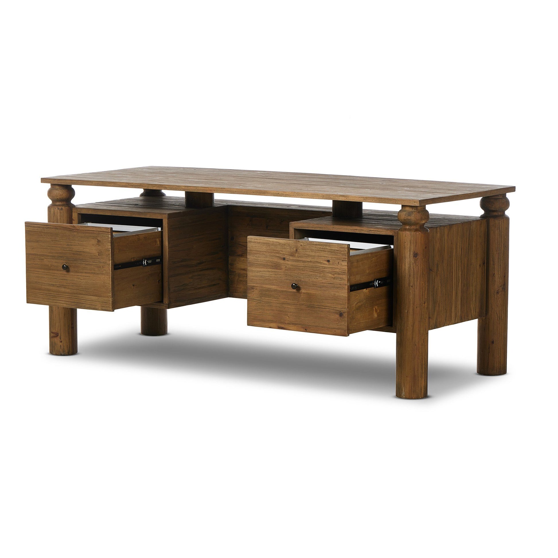 Kerbie Desk shown with drawers open