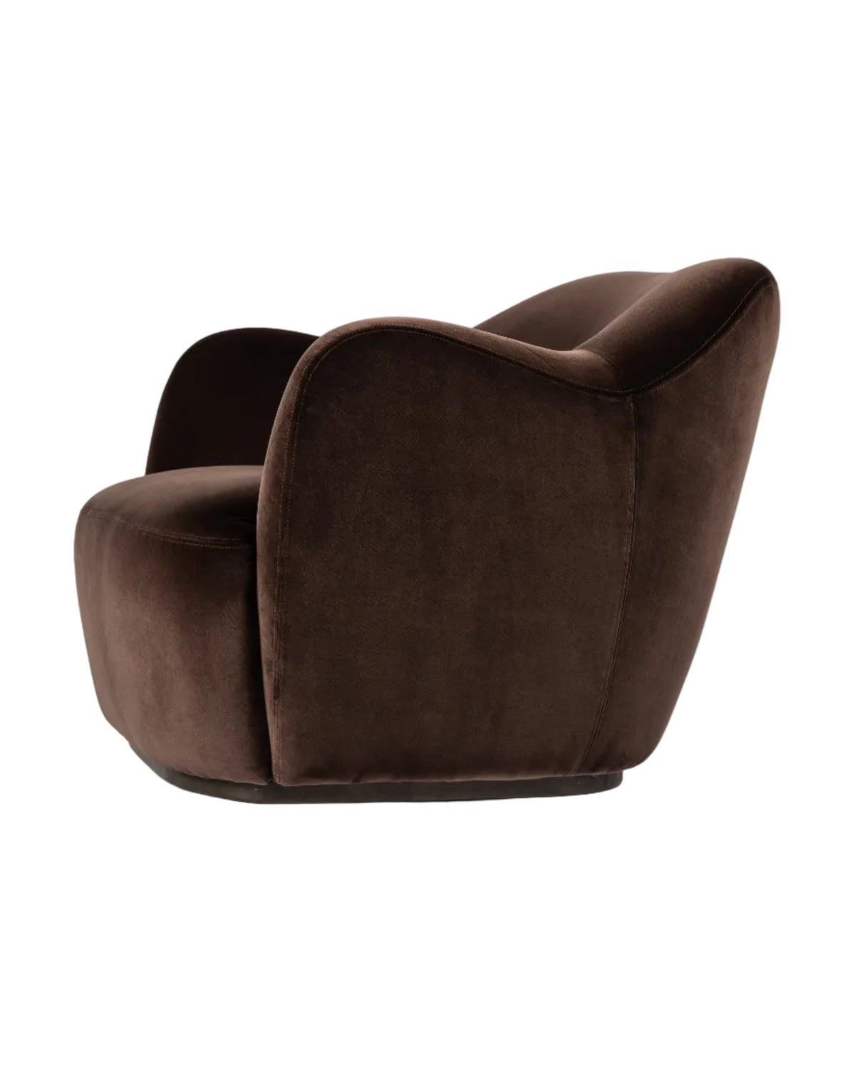 Surrey Cocoa Velvet Caesar Swivel Chair