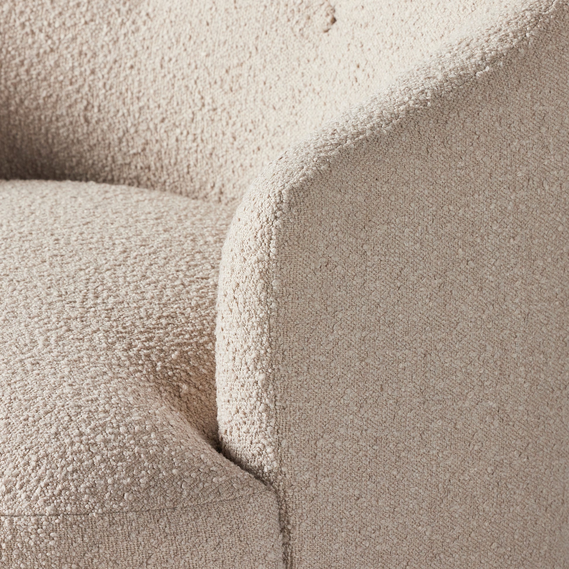 Marley Chair in Sand Color seat close up