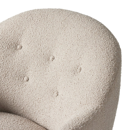 Marley Chair in Sand Color seatback close up