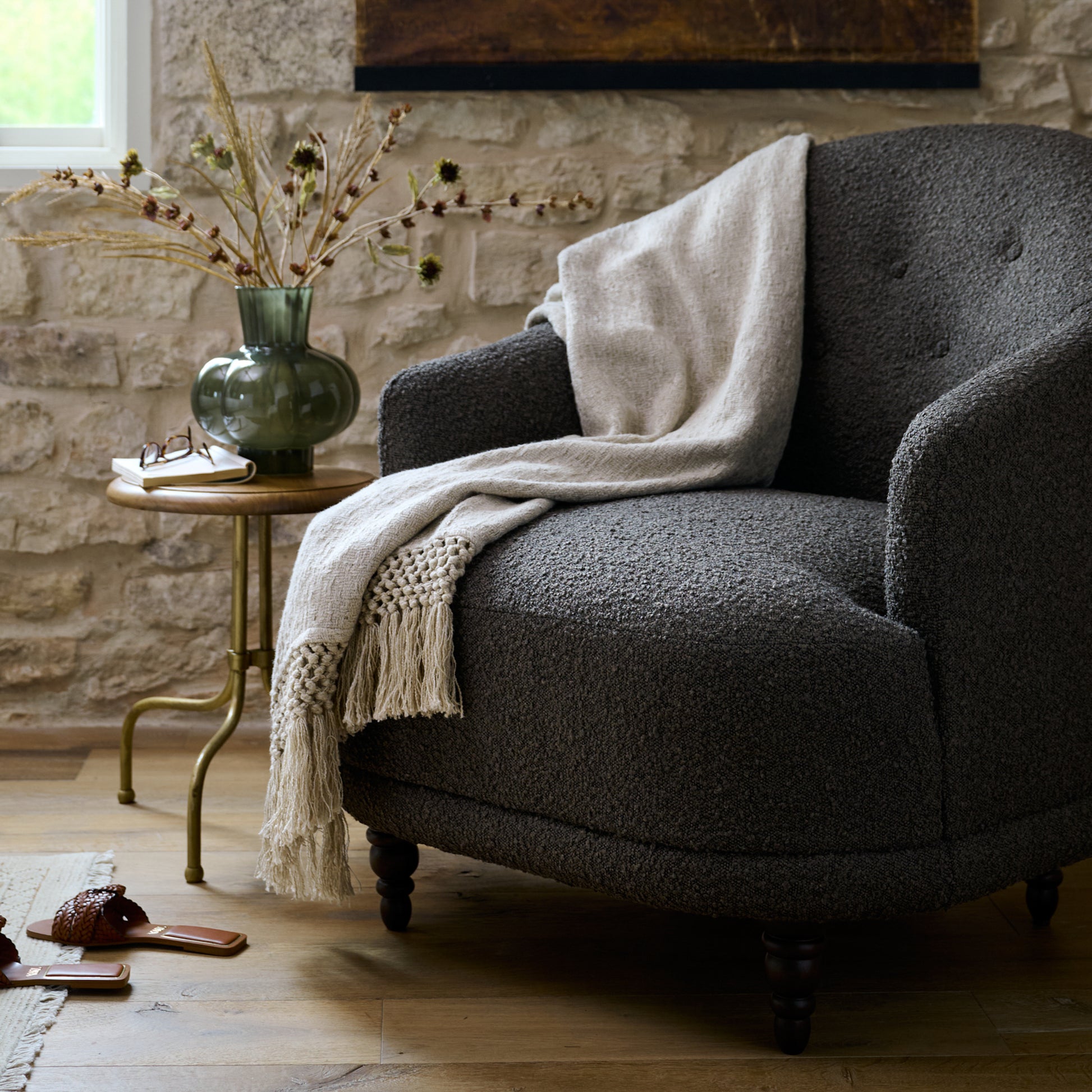 Marley Chair in Mink in a room