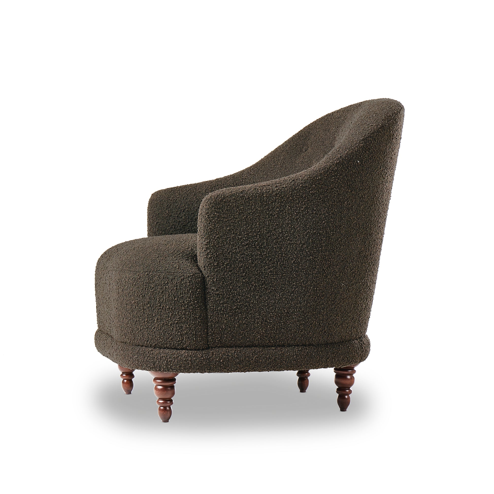 Marley Chair in Mink Color from side