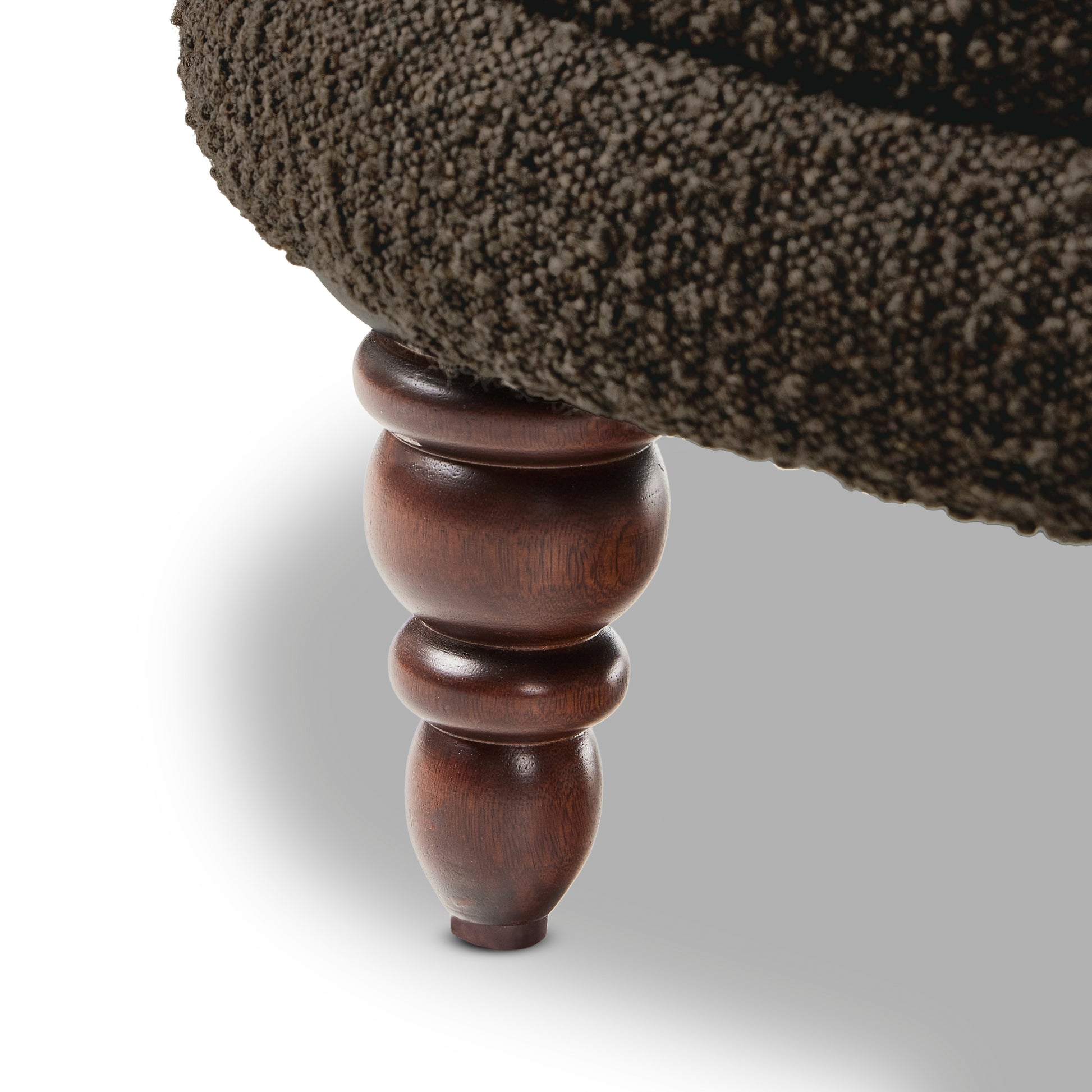 Marley Chair in Mink Color foot close up