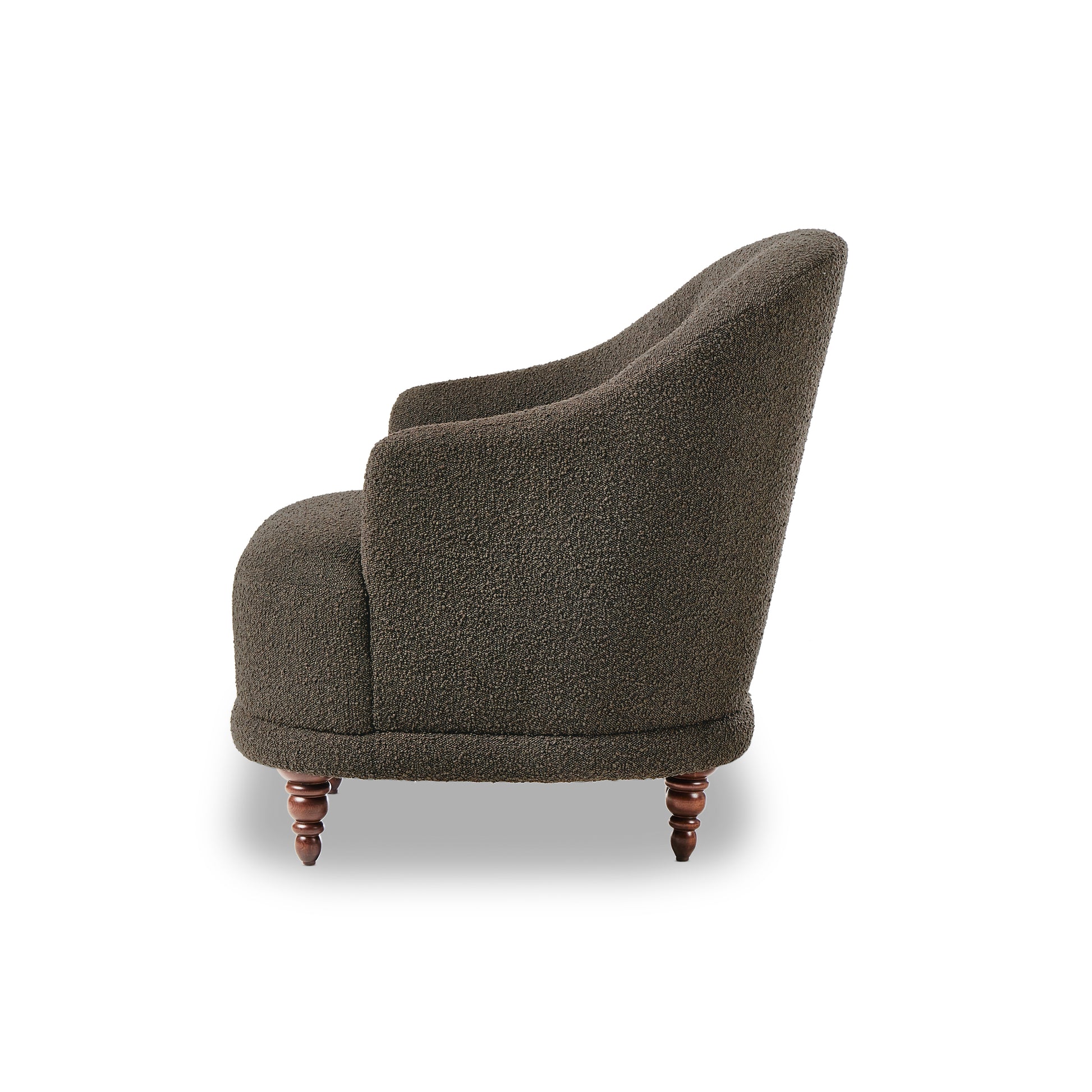Marley Chair in Mink Color side view