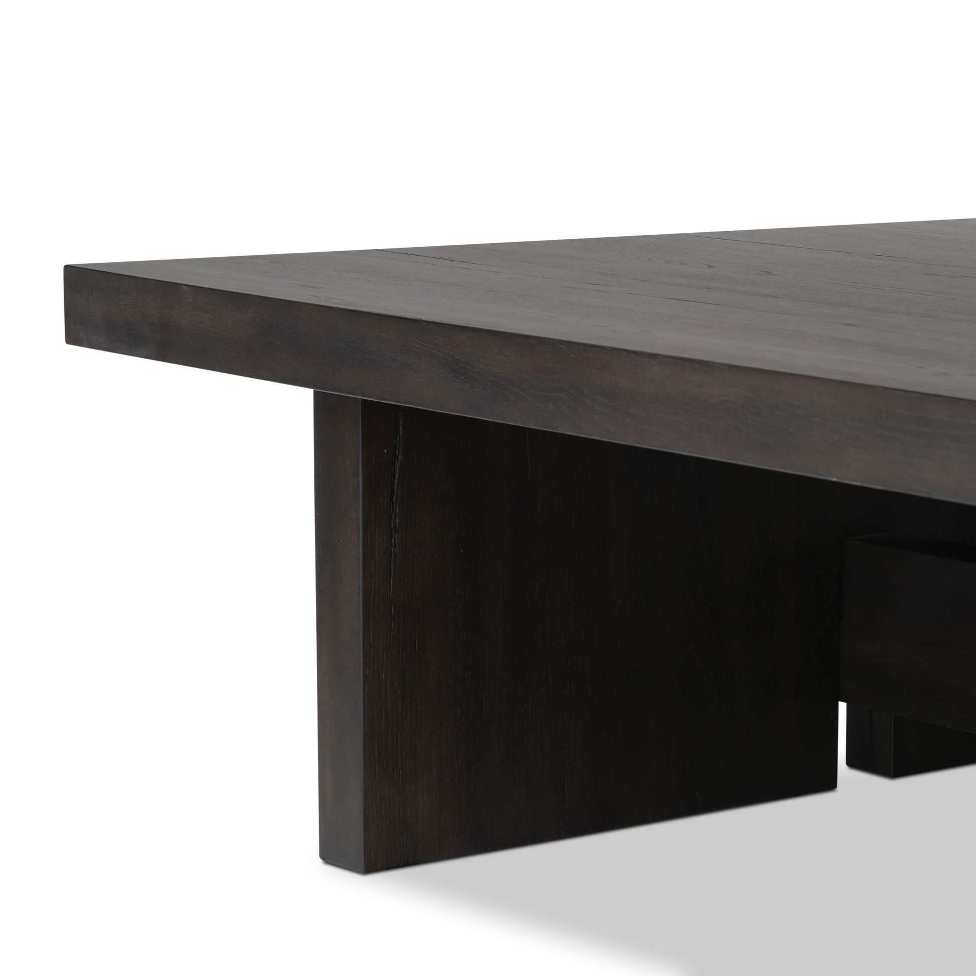 Smoked Black Edison Coffee Table close up