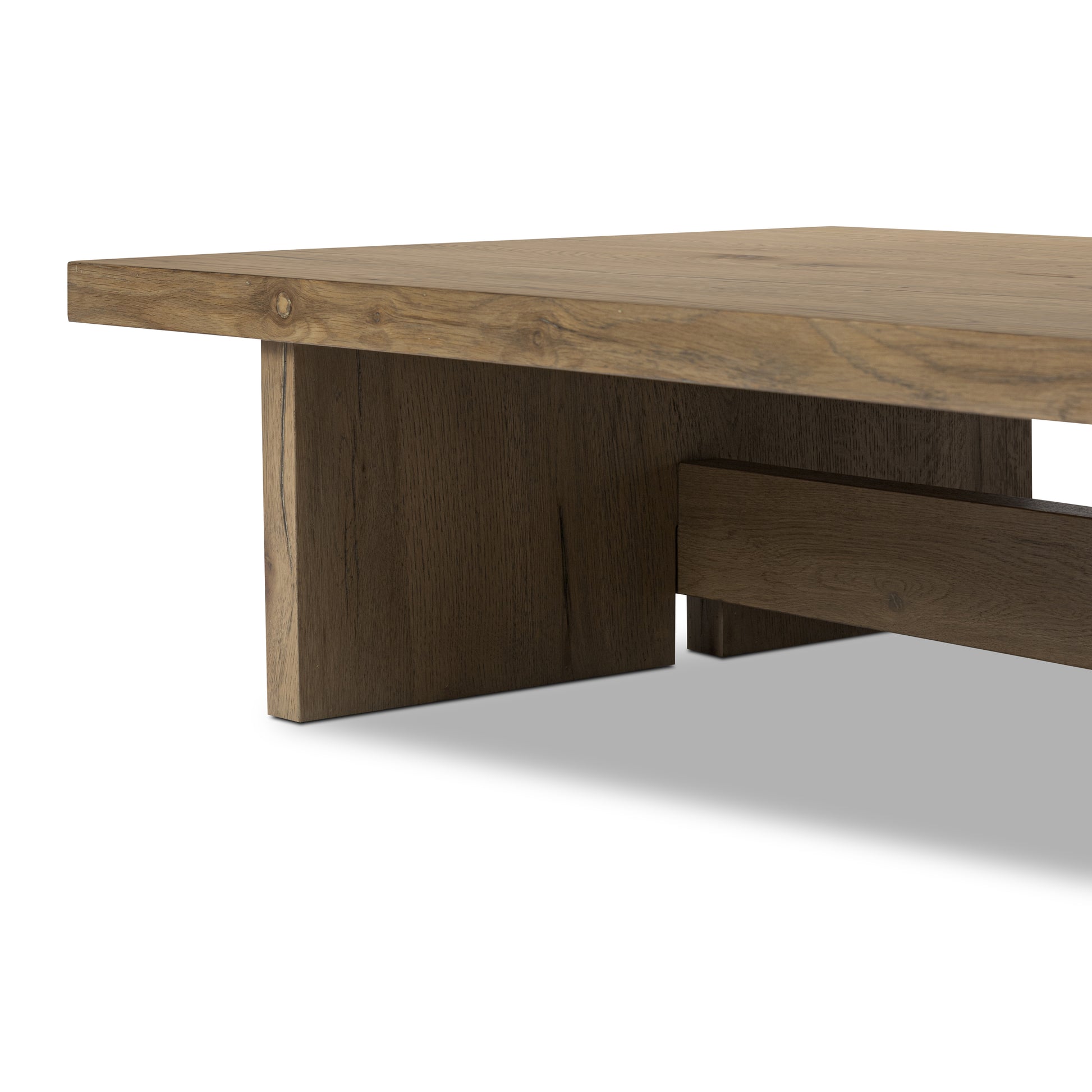 Light Oak Edison Coffee Table up close