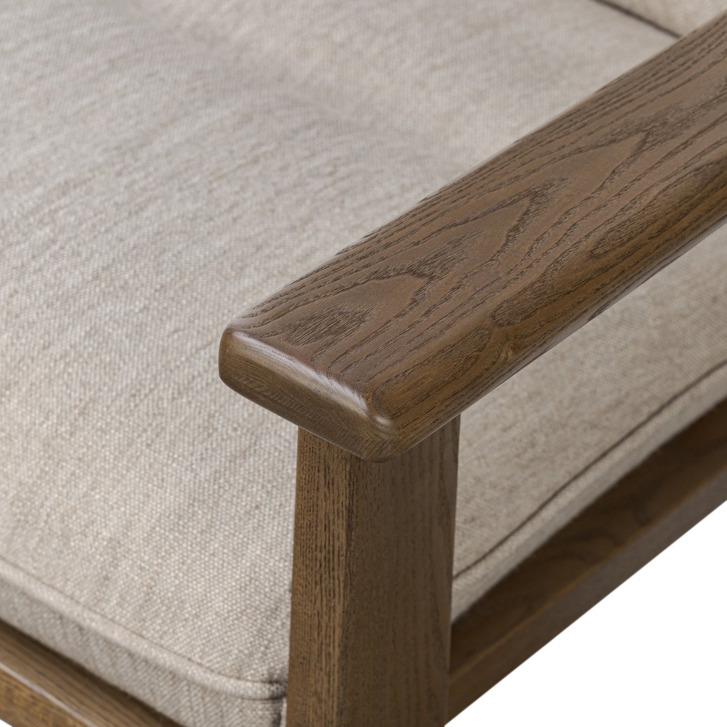Alcala Wheat Davie Chair arm up close