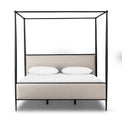 King Emery Canopy Bed front shown with mattress