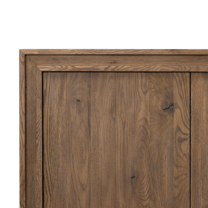 River Media Console corner details up close