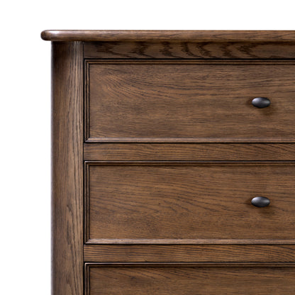 Orville Bedroom 5 Drawer Dresser up close
