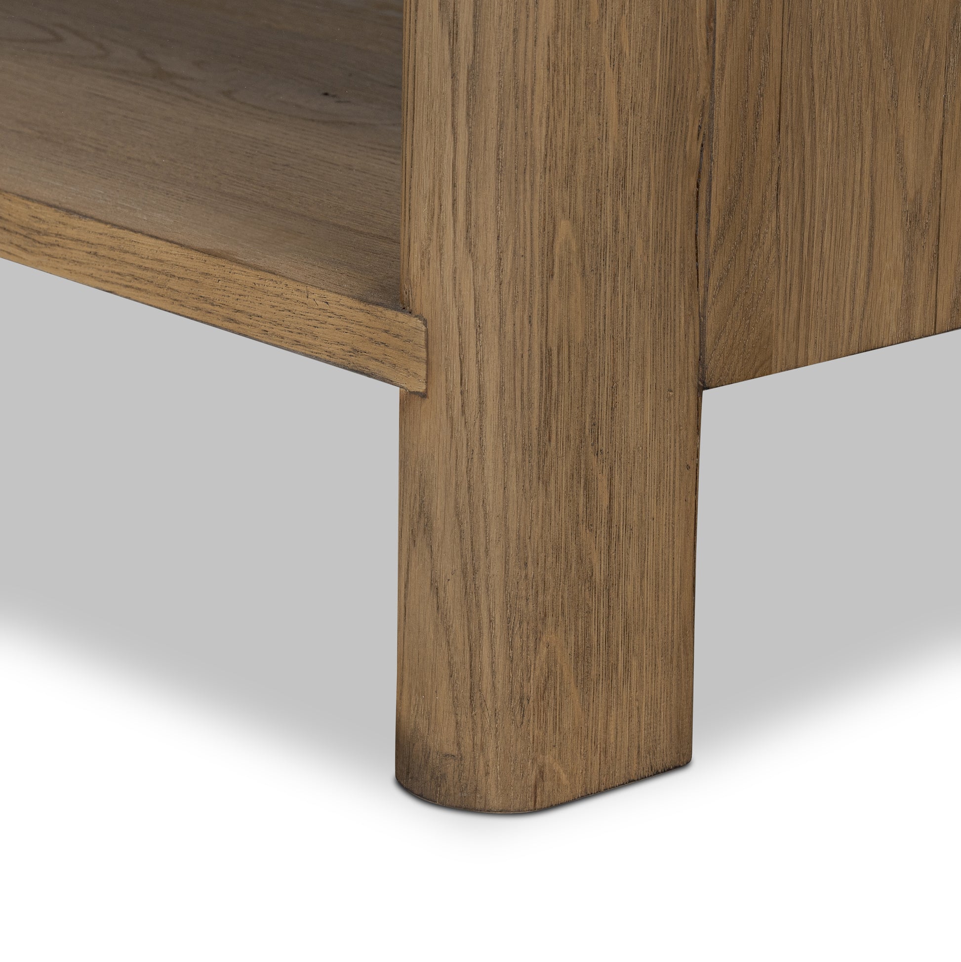 Nolan Bookcase close up leg view