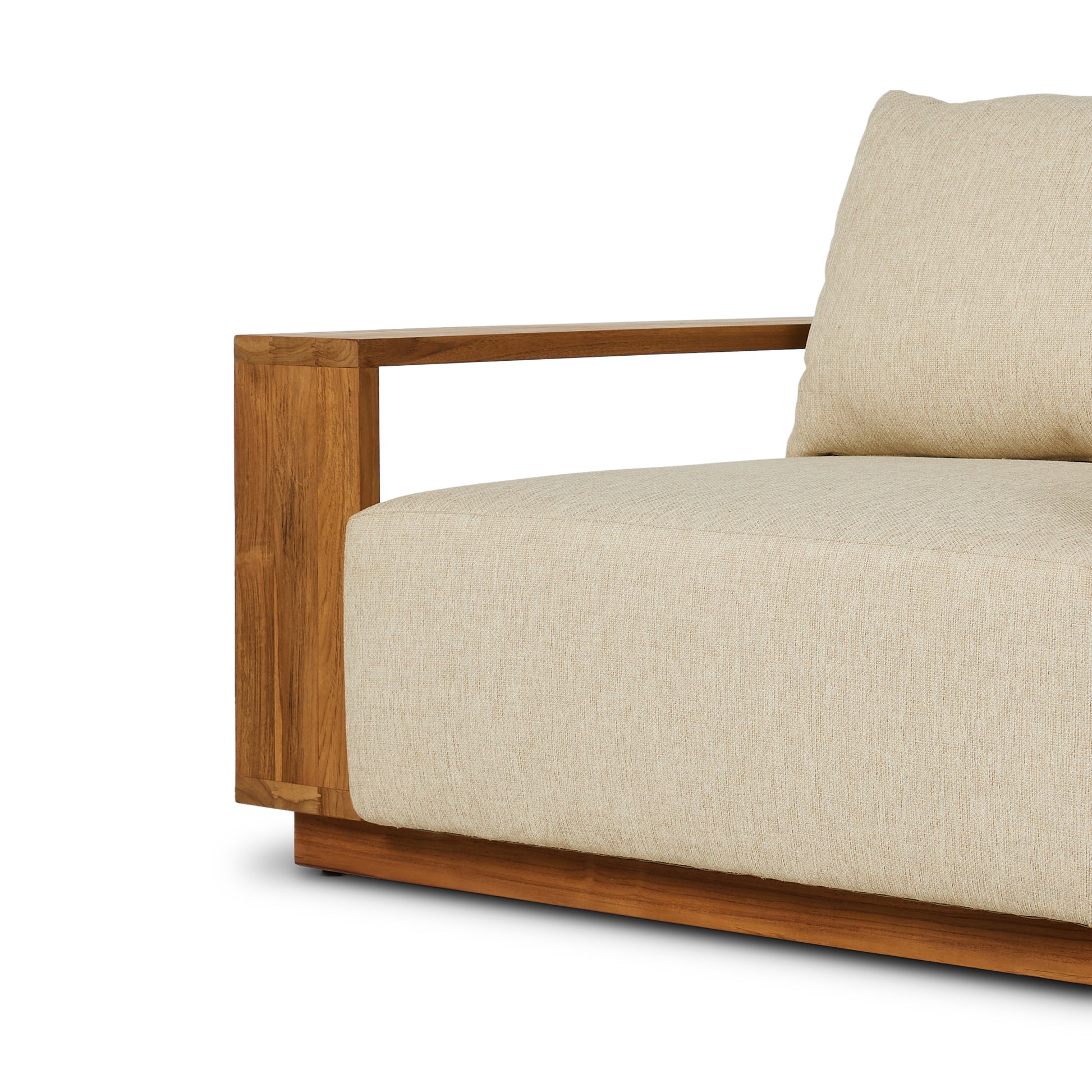 Augustine Outdoor Chair close up angled view