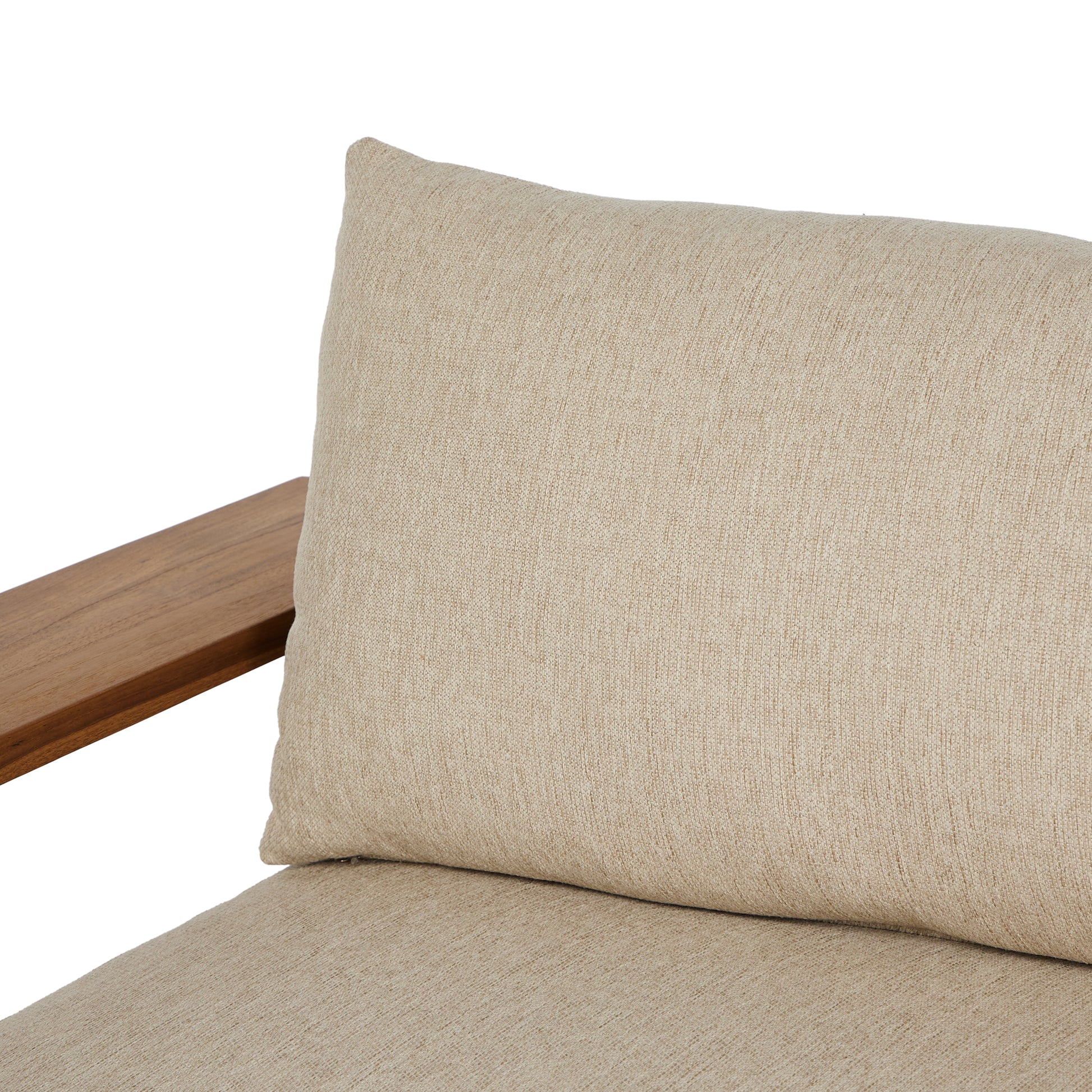 Augustine Outdoor Sofa close up pillow view
