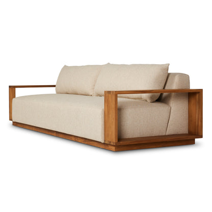 Augustine Outdoor Sofa close up angled view