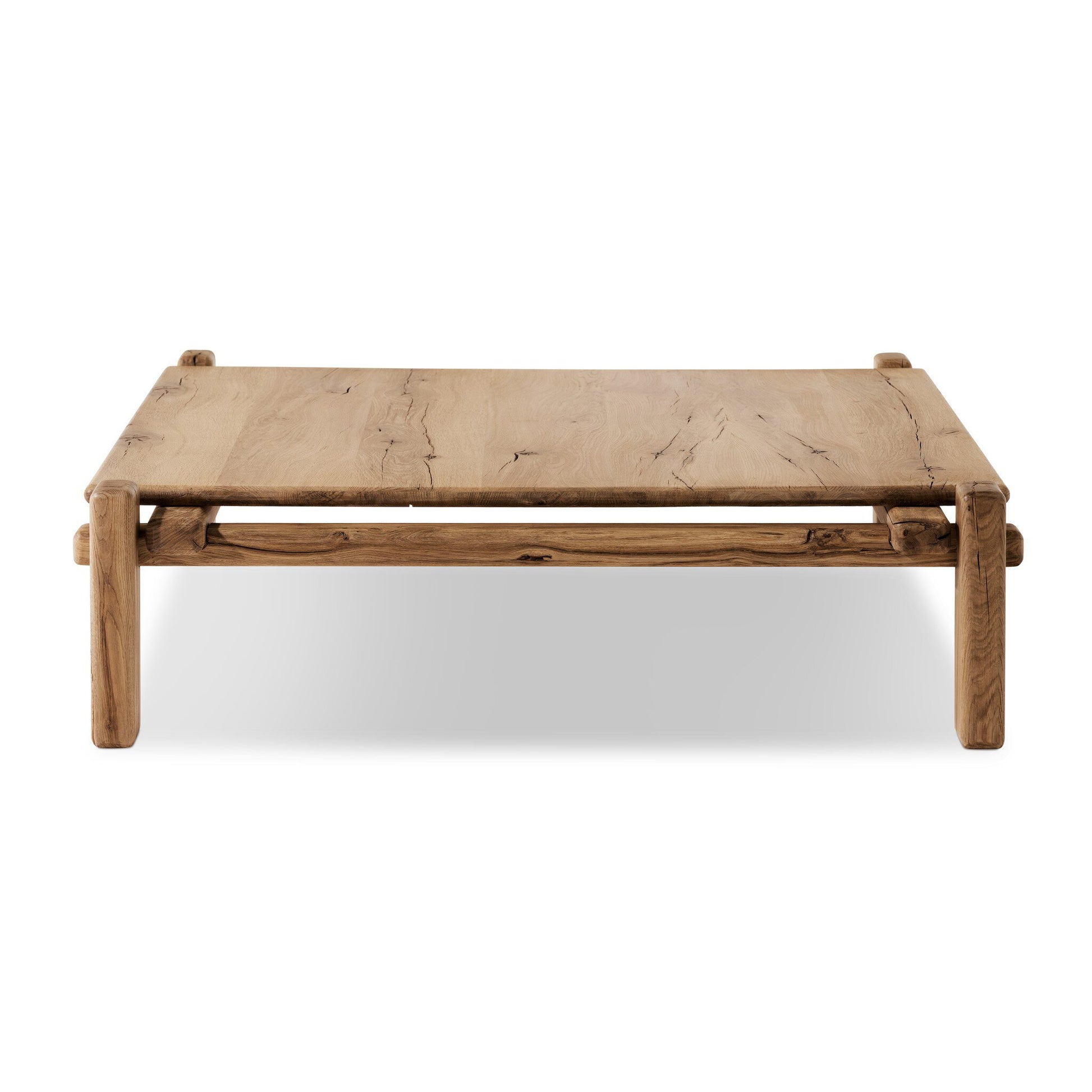 Brady Square Coffee Table in Natural Reclaimed French Oak
