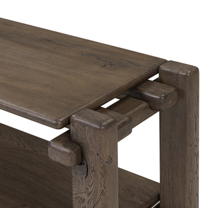 Brady Low Console Table close up view