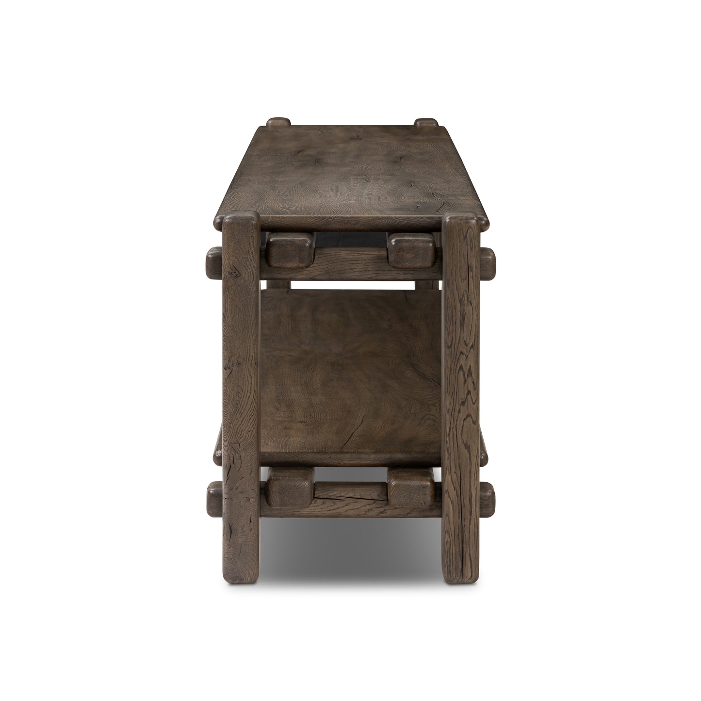 Brady Low Console Table side profile view