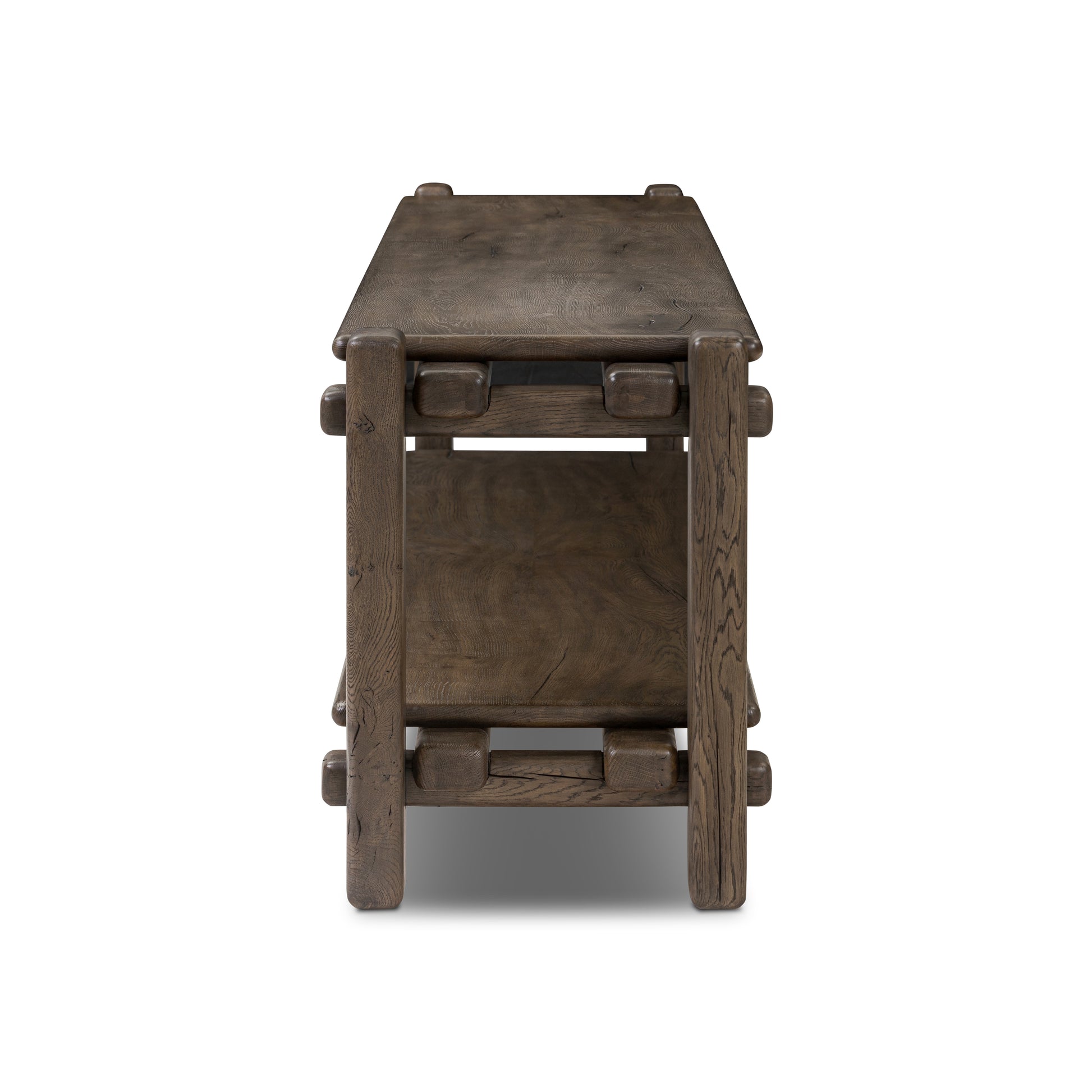 Brady Low Console Table side profile view