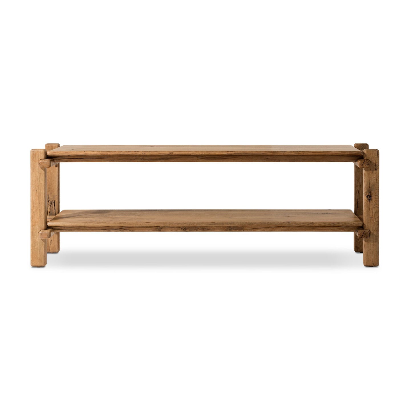 Brady Console Table in Natural Reclaimed French Oak front view