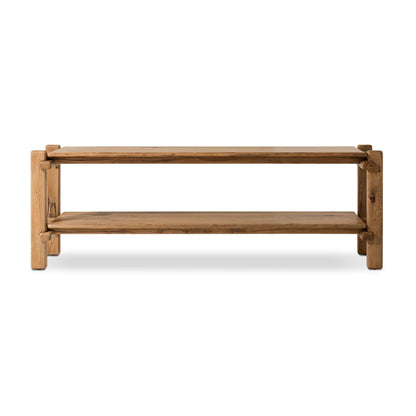 Brady Console Table in Natural Reclaimed French Oak front view