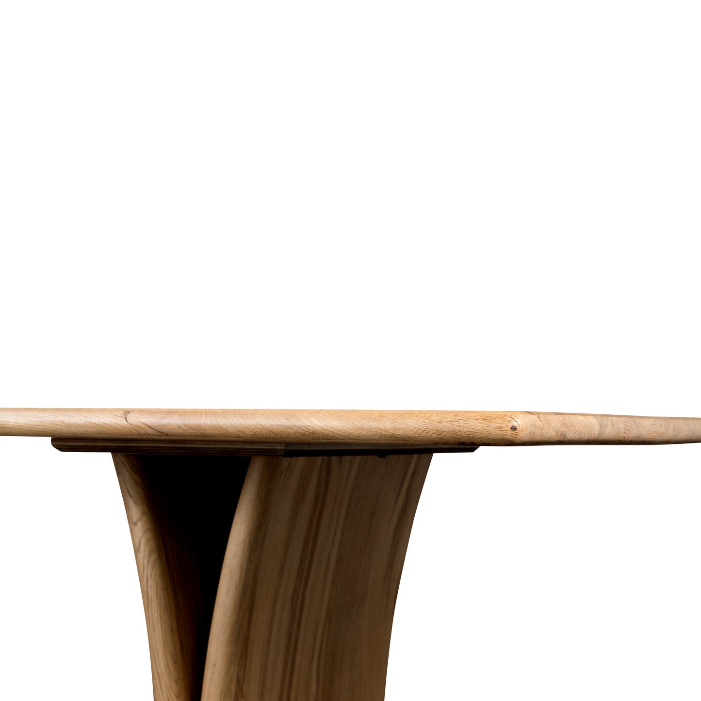 Manon Dining Table corner up close from side