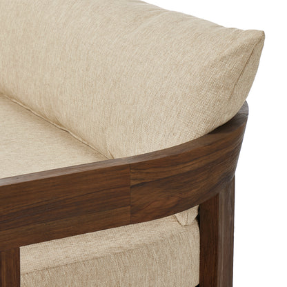 Caspian Outdoor Sofa close up view of back cushion